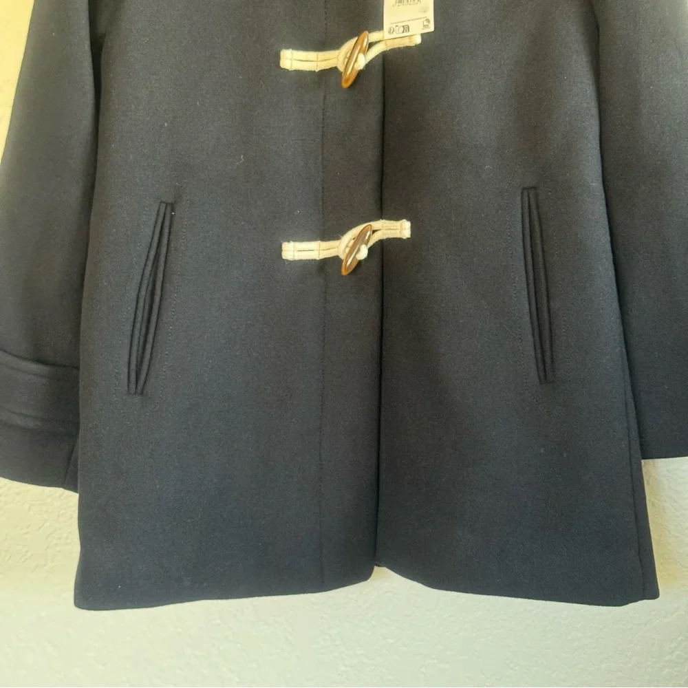 NWT MANGO Hooded Wool Coat size XS - Picture 14 of 16